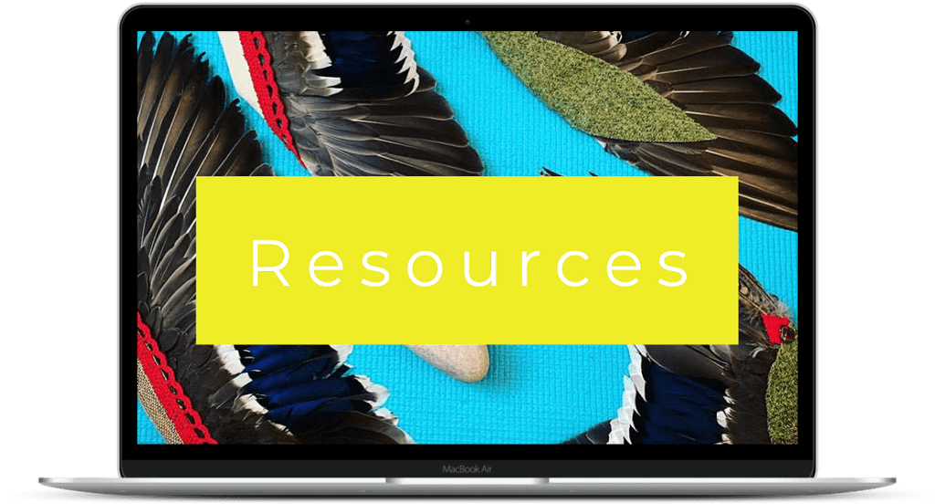 resources on a laptop